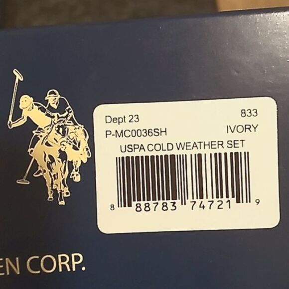 U.S. POLO ASSN. Hat/Scarf Set. Unisex NWT - Picture 4 of 7